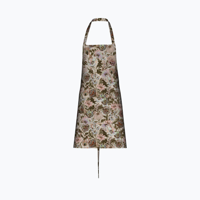 Vintage Garden Cotton Kitchen Apron