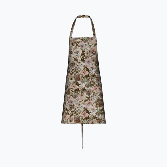 Vintage Garden Cotton Kitchen Apron