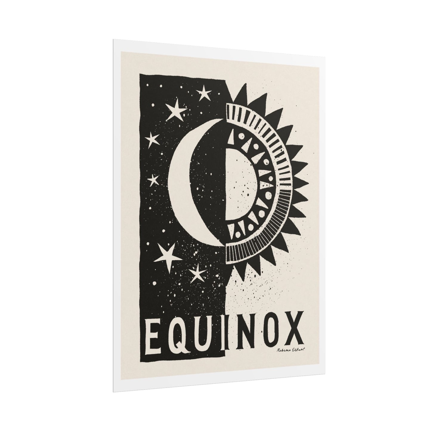 Equinox Sun and Moon Art Print