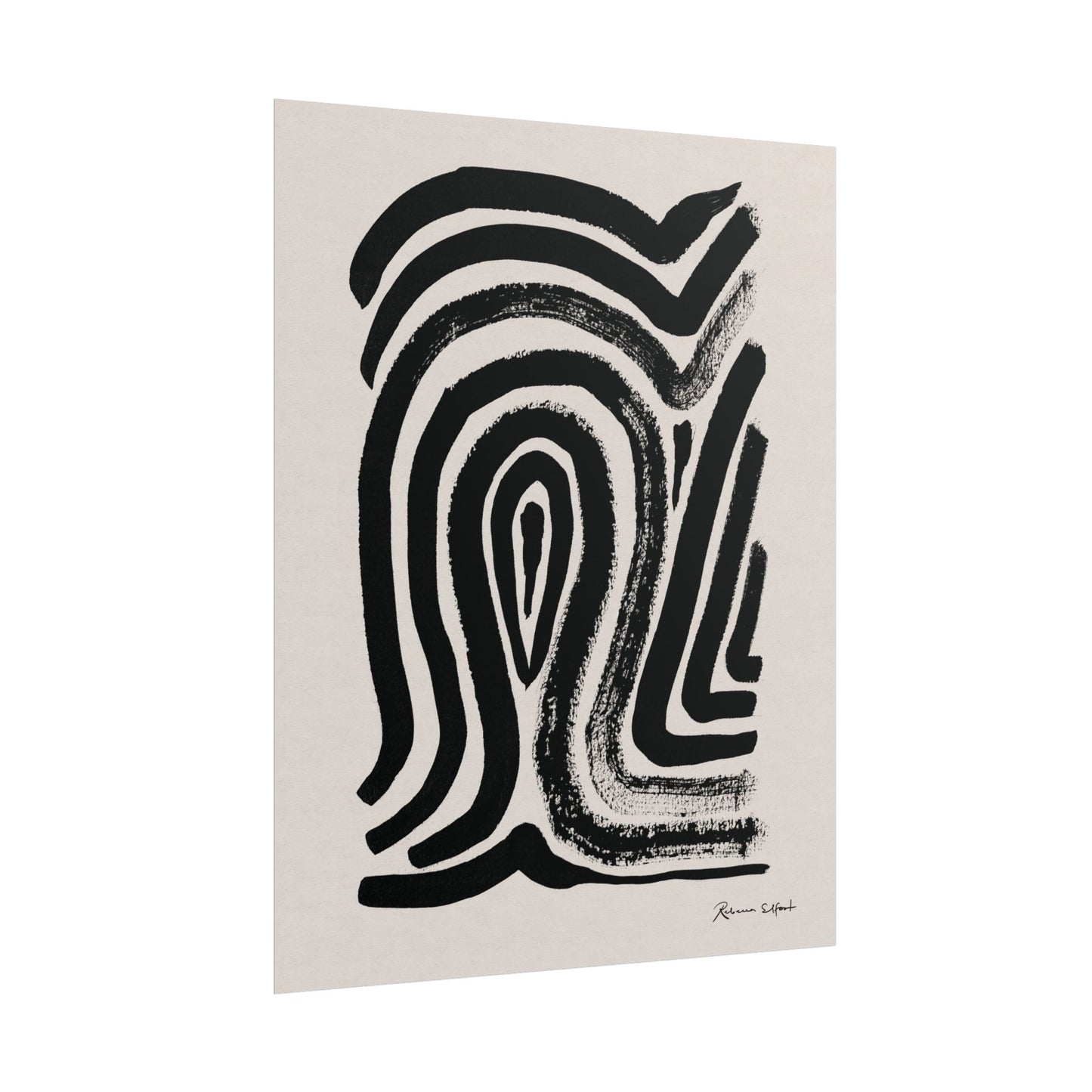 Abstract Ink Fingerprint 2 - Art Print