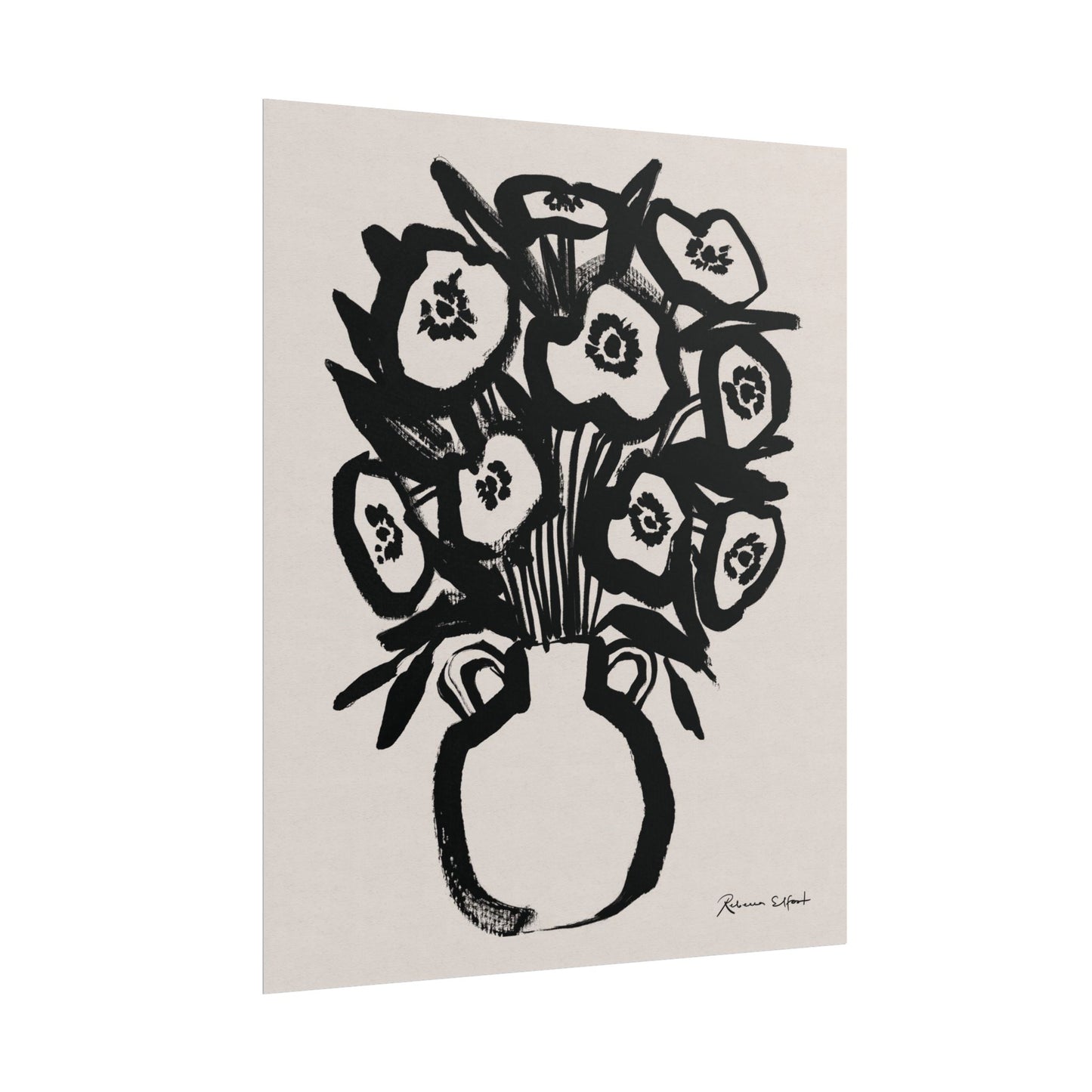 Bold Ink Bouquet - Art Print