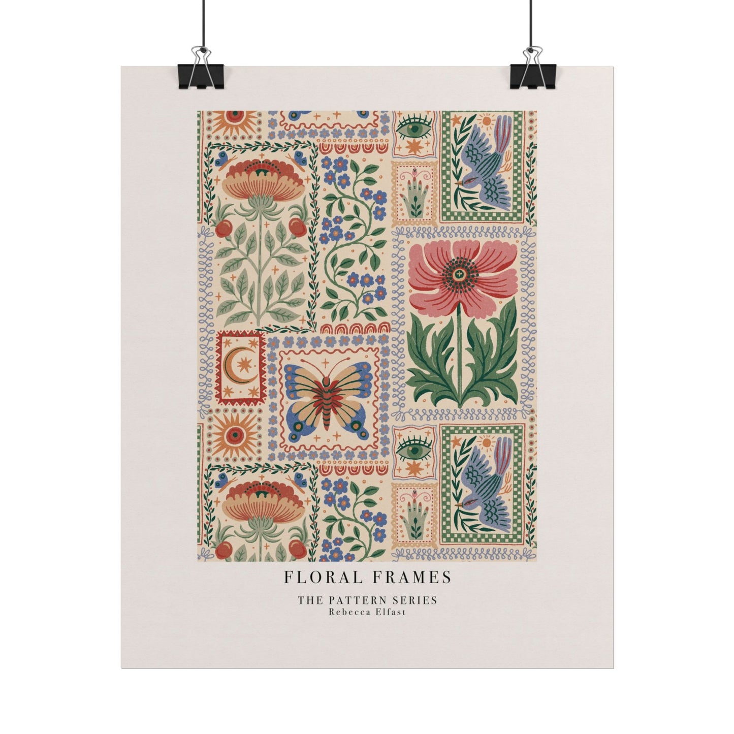 Floral Frames - The Pattern Series - Art Print