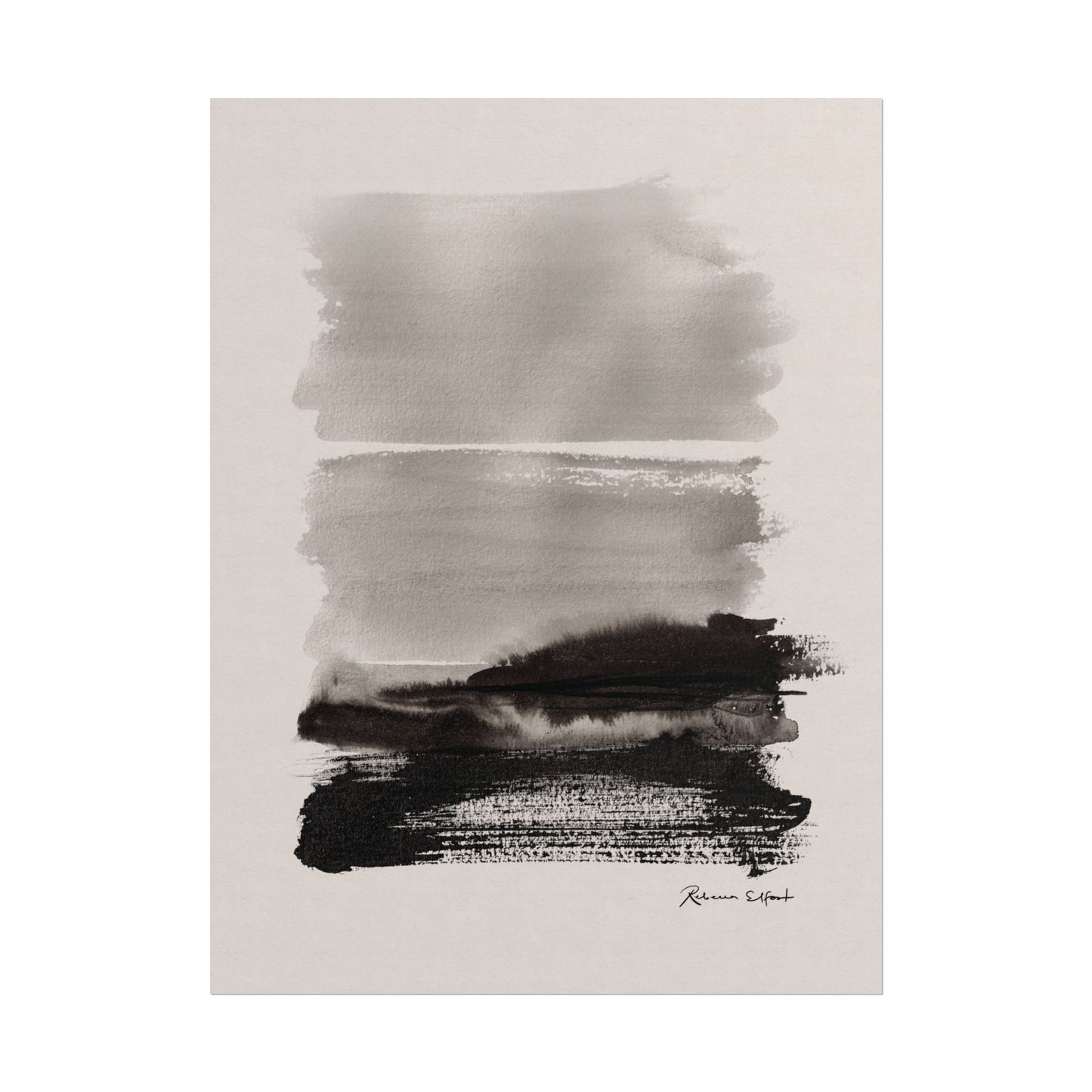 Abstract Ink Seascape - Art Print