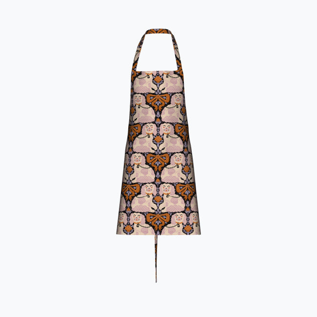 Kitsch Porcelain Dogs - Cotton Kitchen Apron