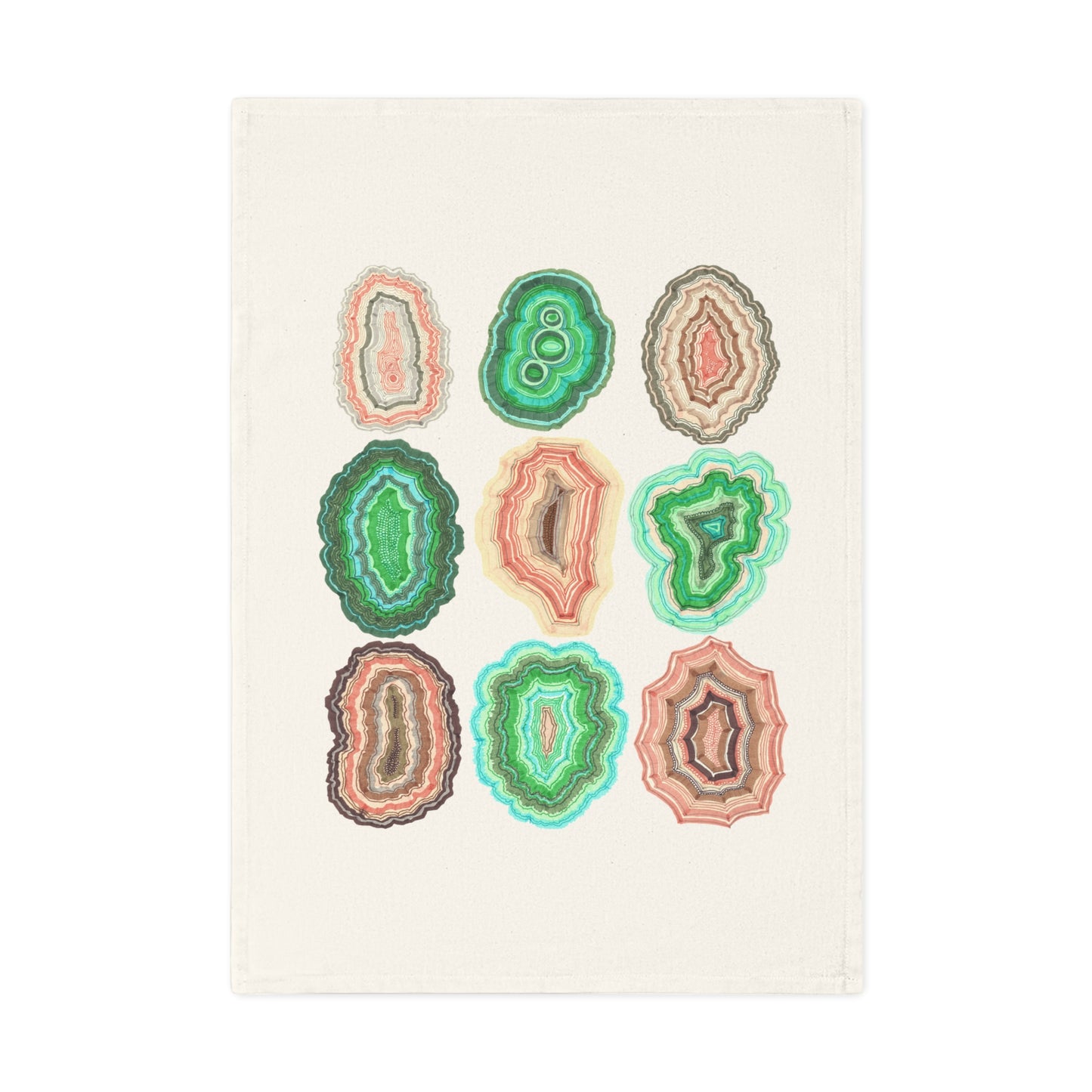 Geology Agate Organic Tea Towel