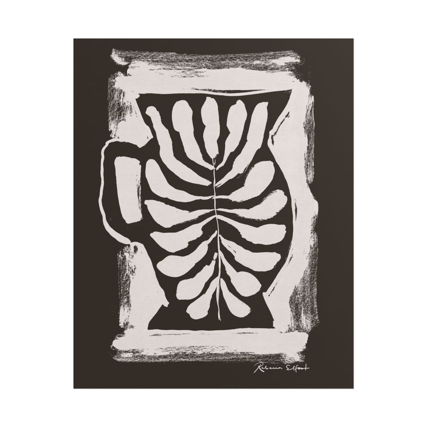 Ink Pitcher Chocolate Brown - Art Print