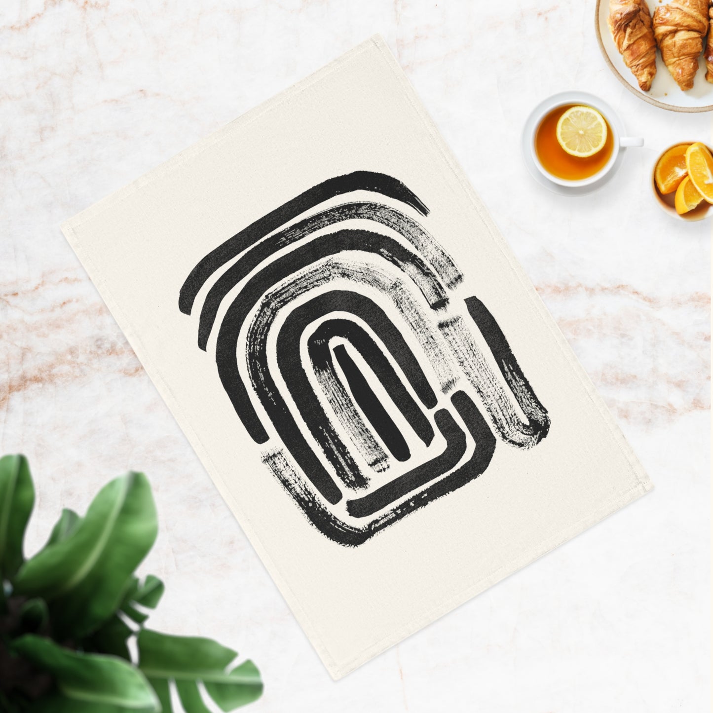 Fingerprint Organic Tea Towel
