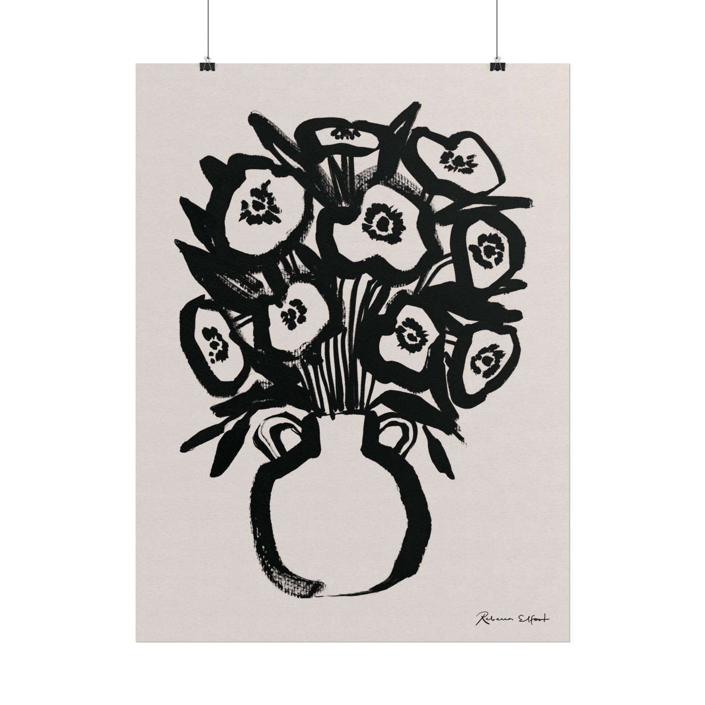 Bold Ink Bouquet - Art Print