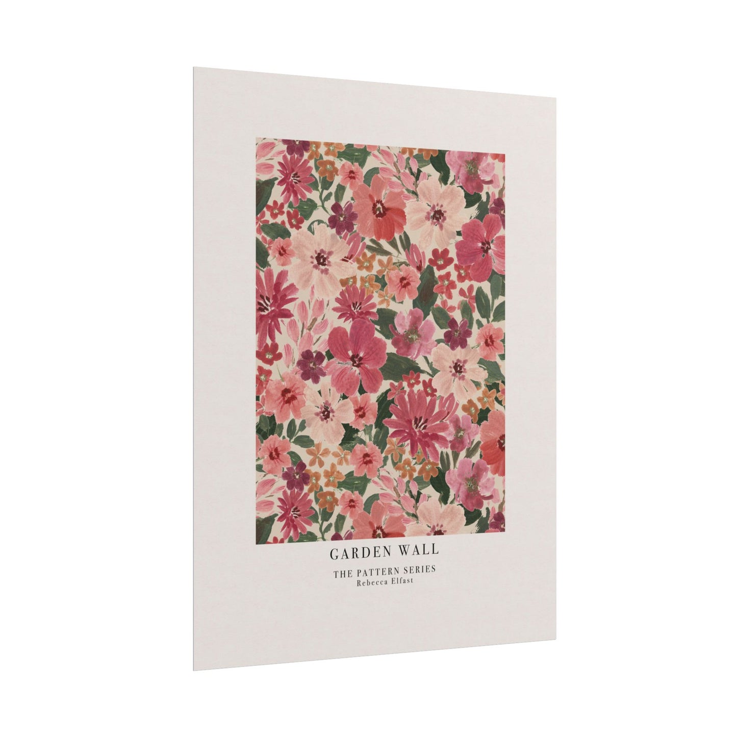 Garden Wall Pink - The Pattern Series - Art Print