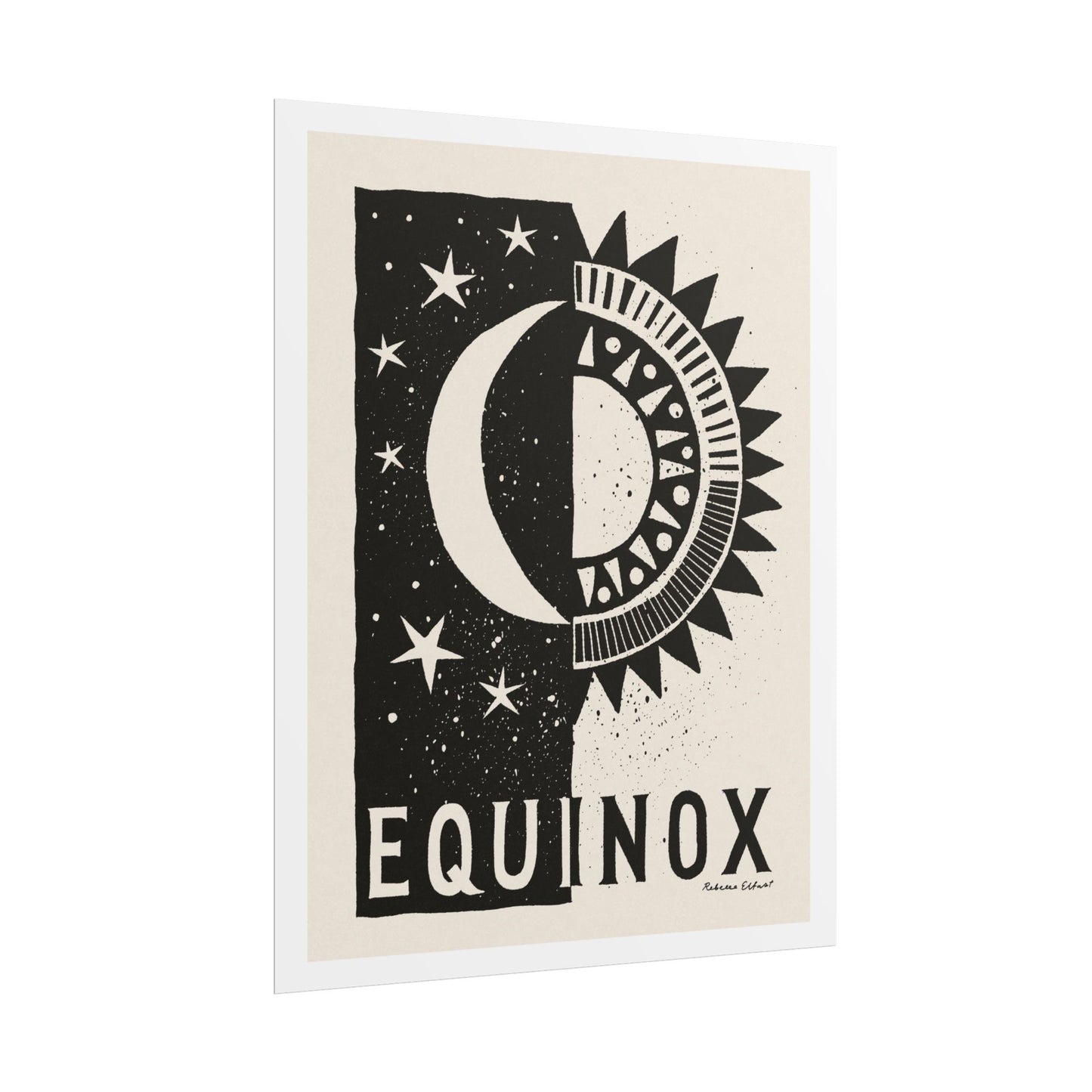 Equinox Sun and Moon Art Print