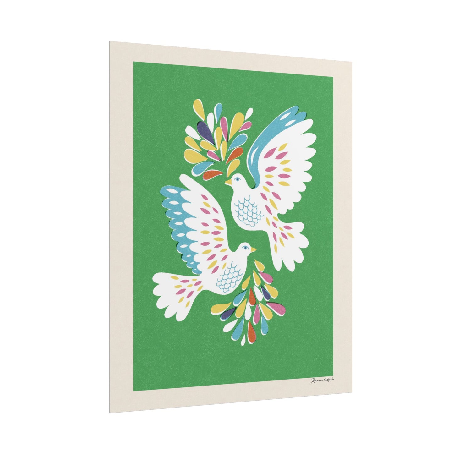 Peace Series: Love Birds Art Print
