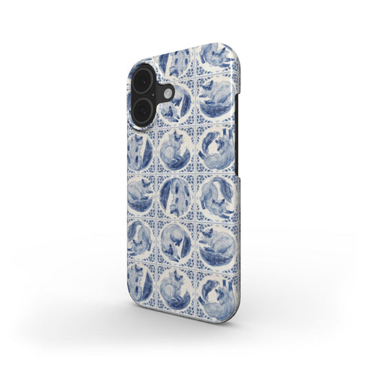 Delft Cats Blue - Snap Phone Case