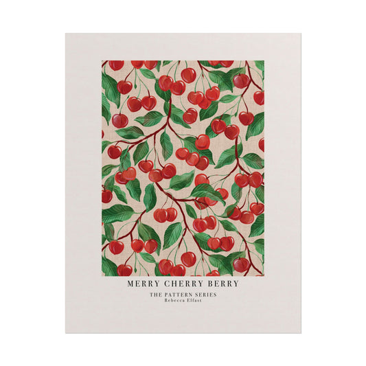 Merry Cherry Berry - The Pattern Series - Art Print