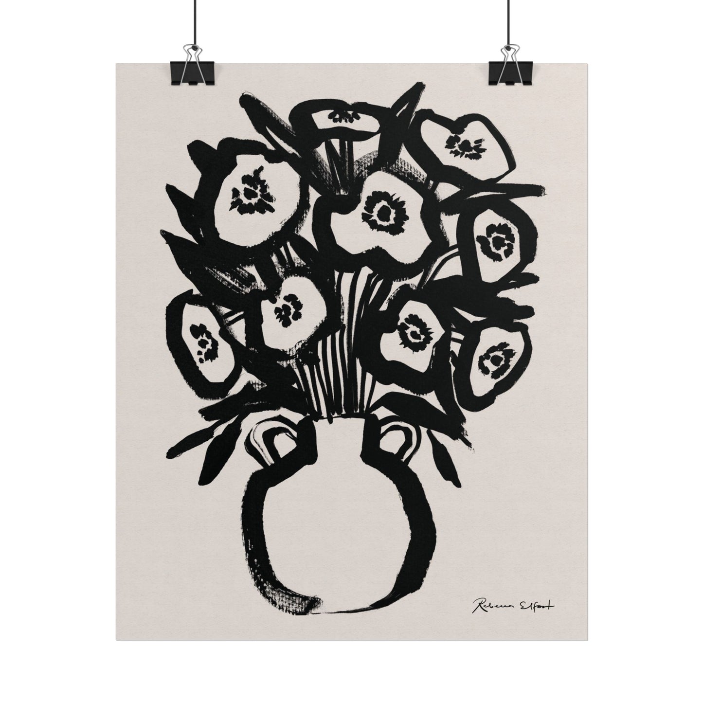 Bold Ink Bouquet - Art Print
