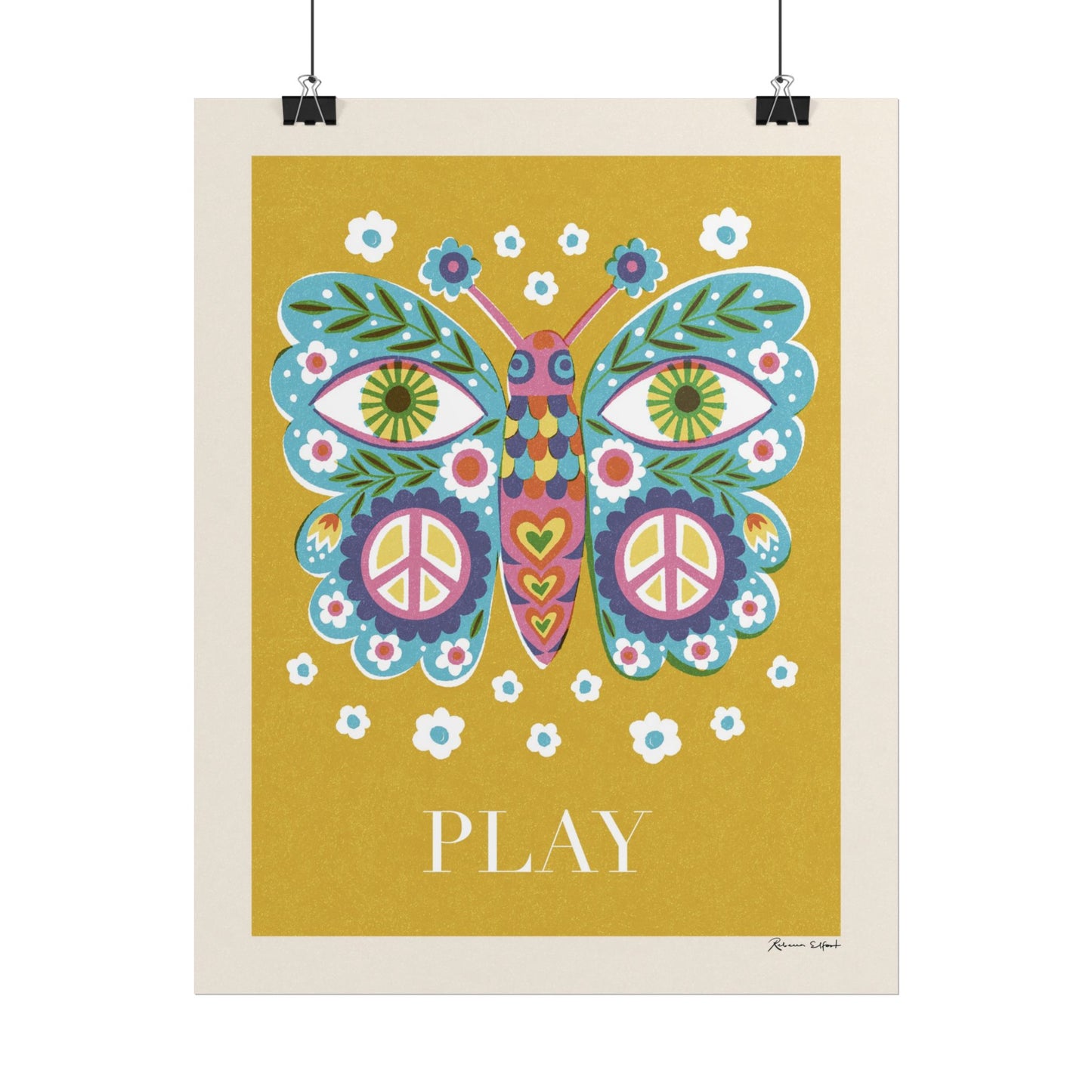 Peace Series: Butterfly "Play" Art Print