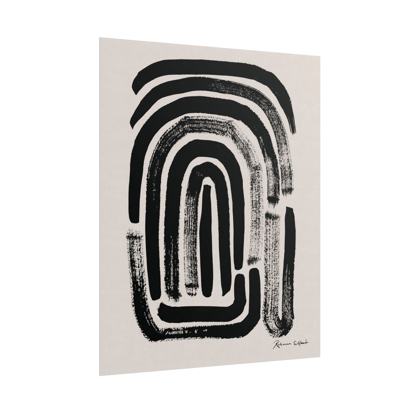 Abstract Ink Fingerprint 1 - Art Print