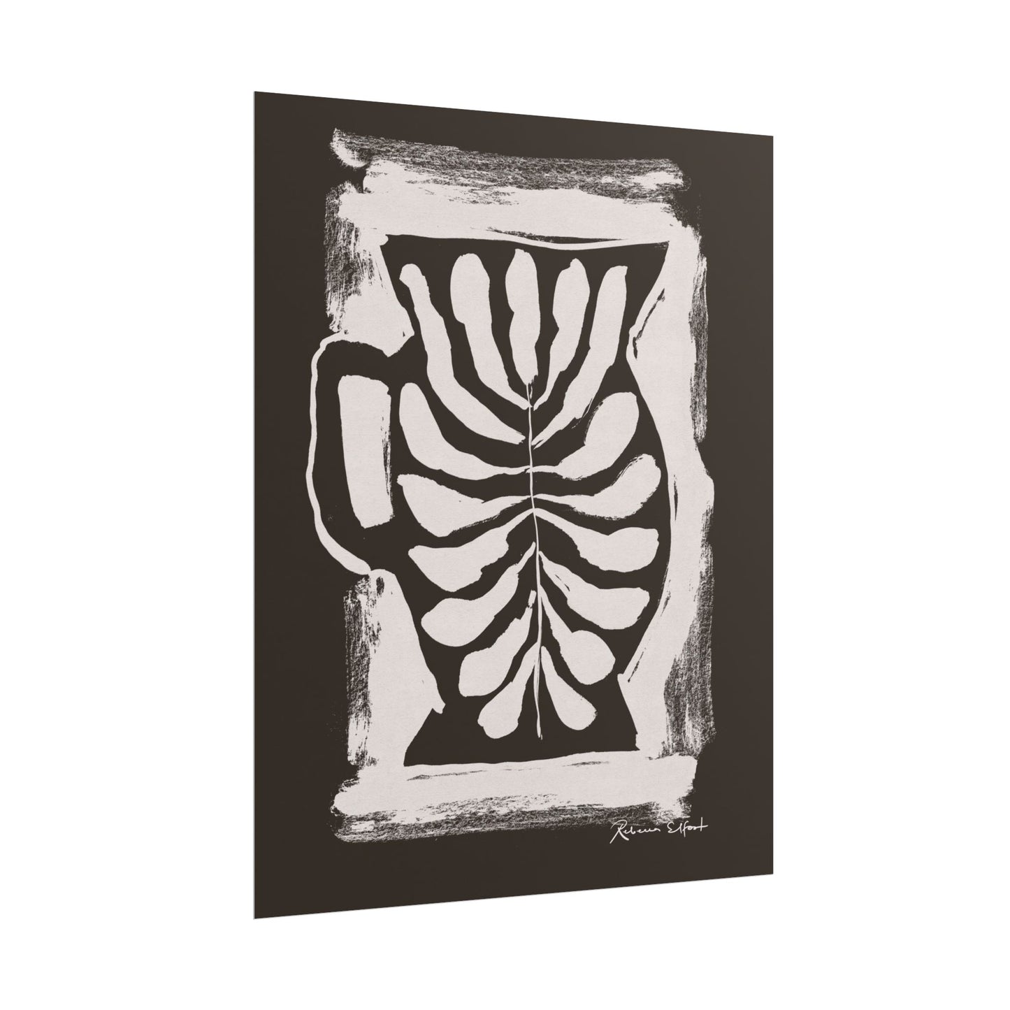 Ink Pitcher Chocolate Brown - Art Print