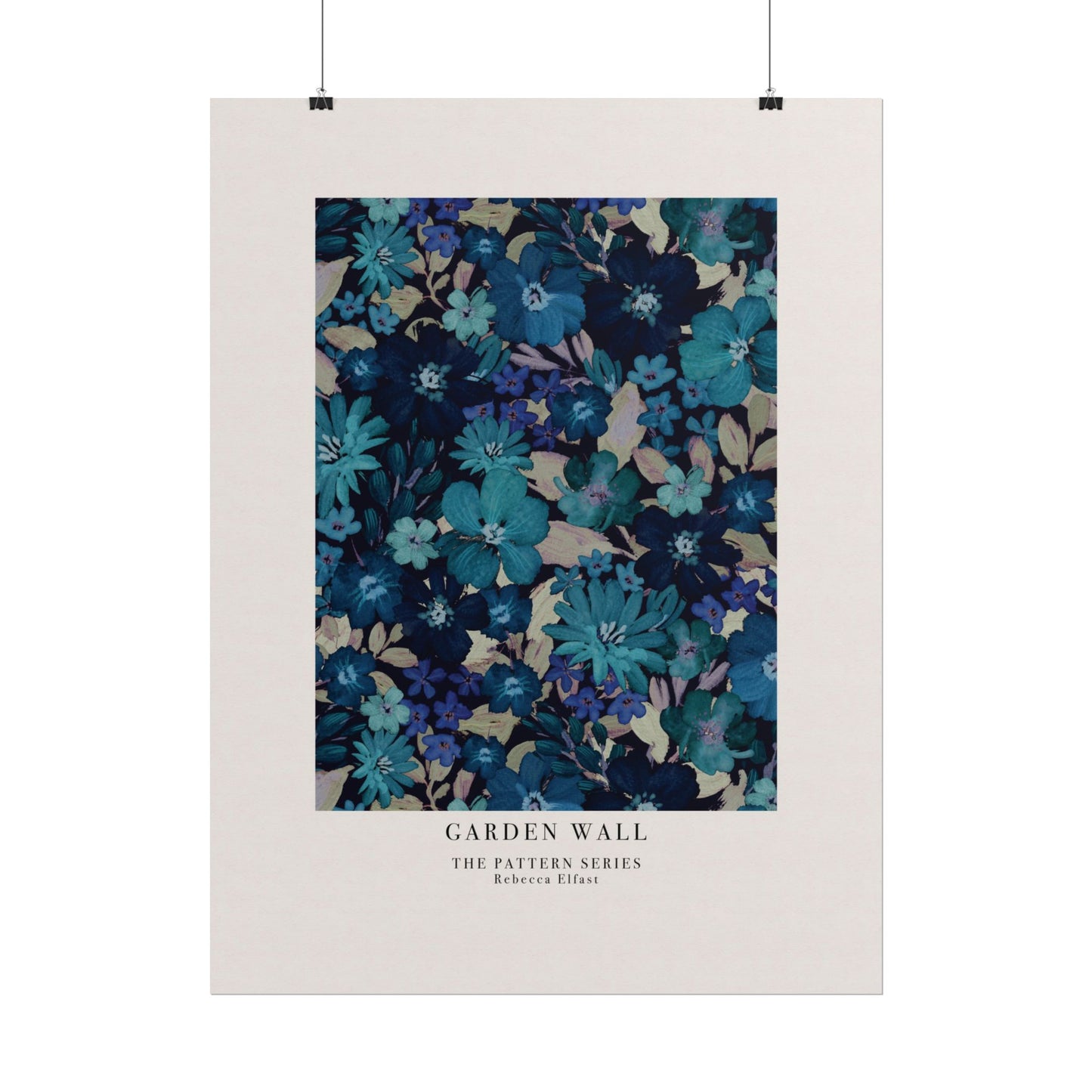 Garden Wall Blue - The Pattern Series - Art Print