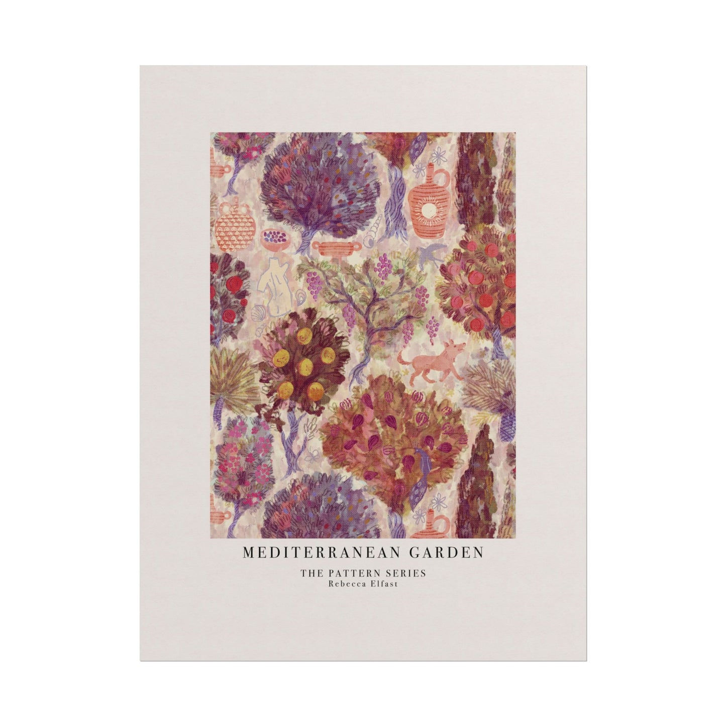 Mediterranean Garden - The Pattern Series - Art Print