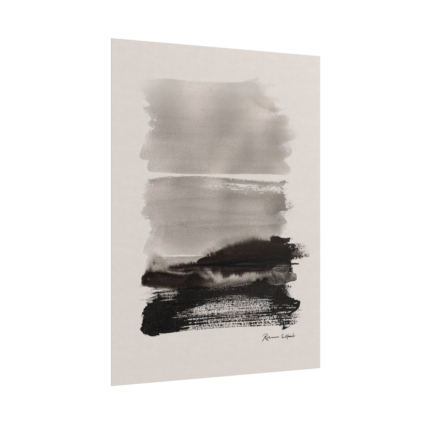 Abstract Ink Seascape - Art Print