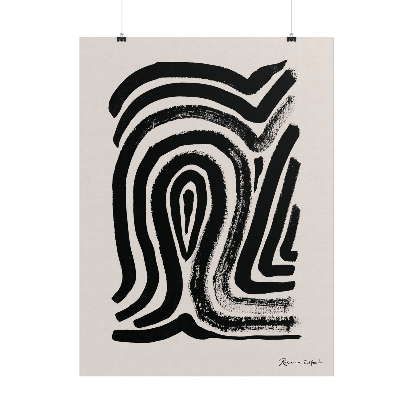 Abstract Ink Fingerprint 2 - Art Print