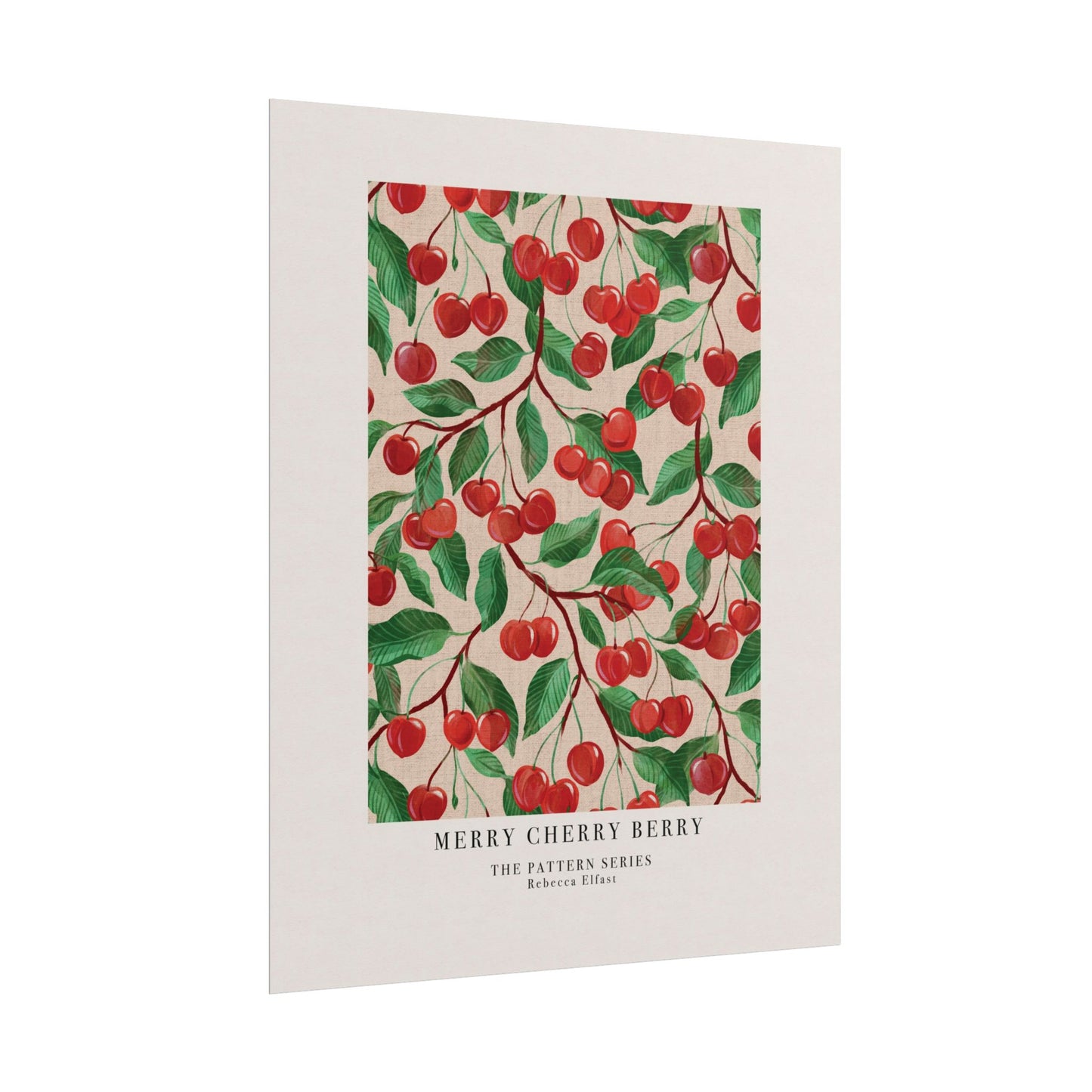 Merry Cherry Berry - The Pattern Series - Art Print