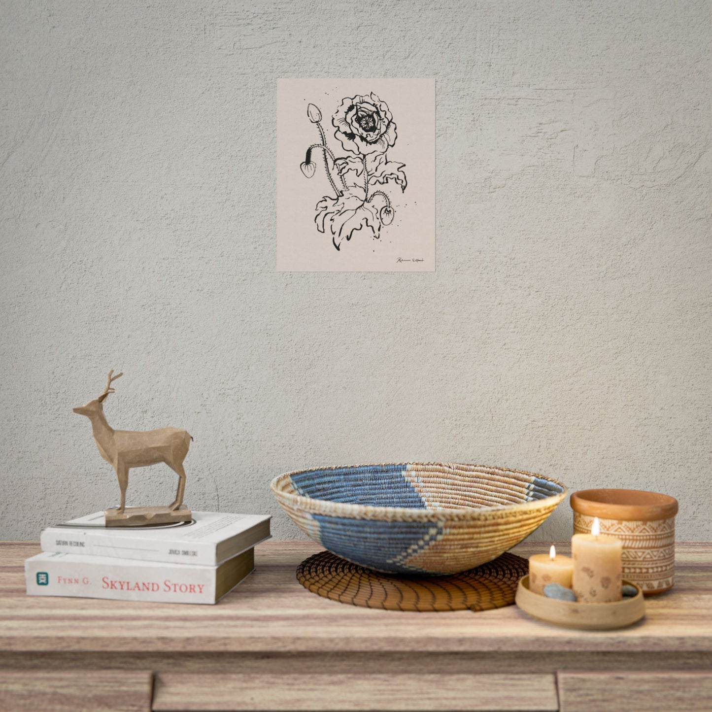 Ink Poppy - Art Print