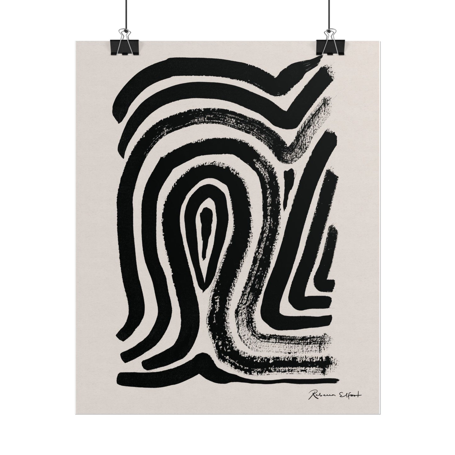 Abstract Ink Fingerprint 2 - Art Print