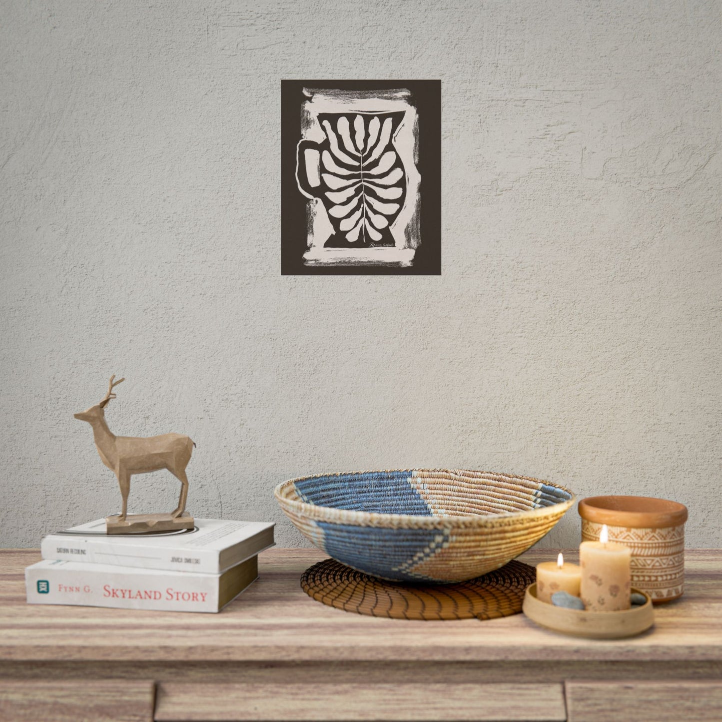 Ink Pitcher Chocolate Brown - Art Print