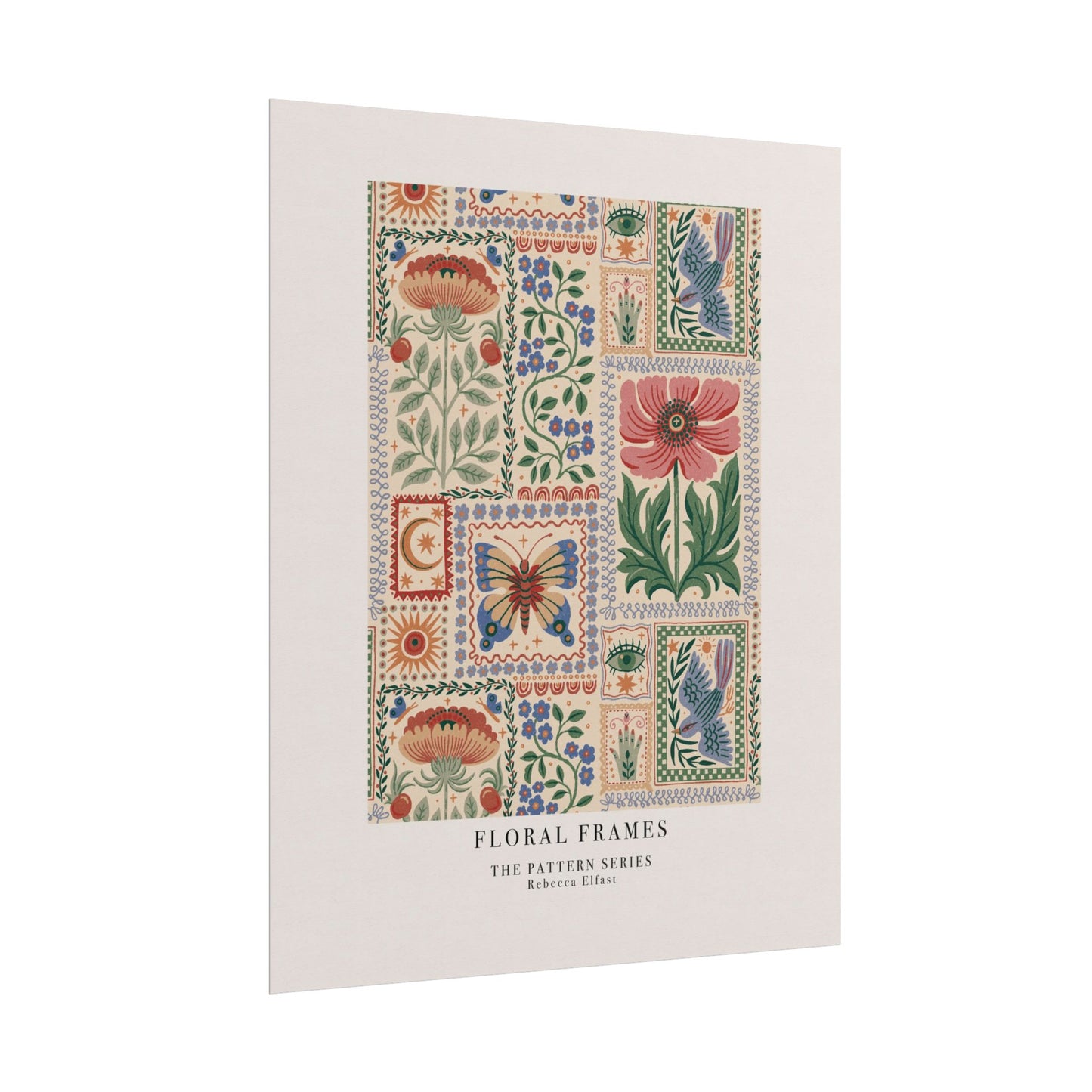 Floral Frames - The Pattern Series - Art Print