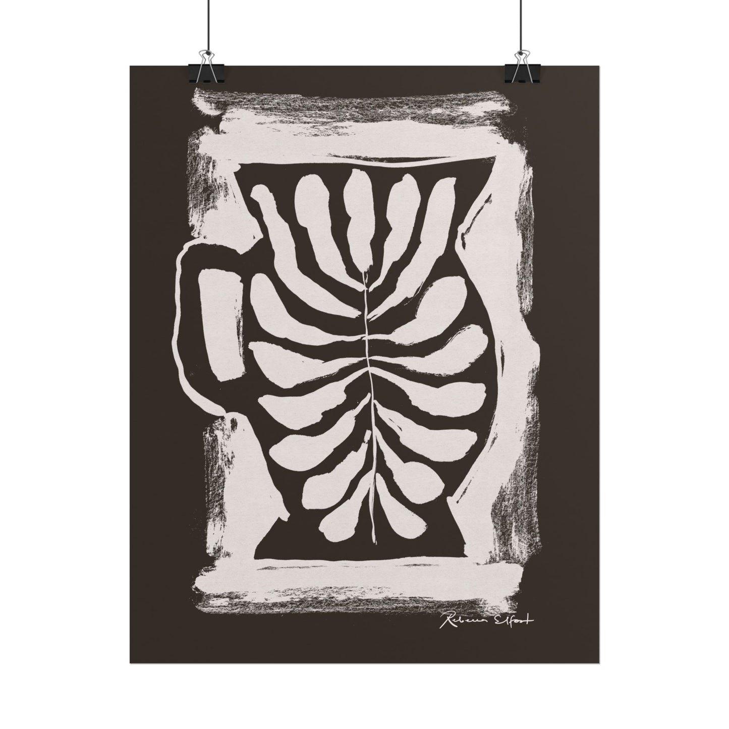 Ink Pitcher Chocolate Brown - Art Print