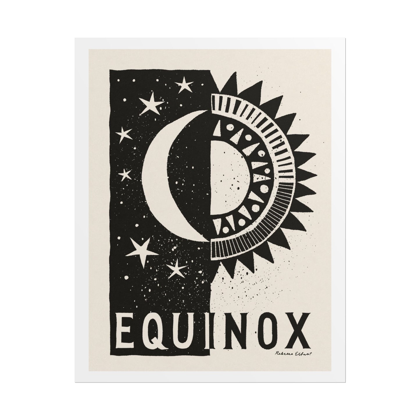 Equinox Sun and Moon Art Print