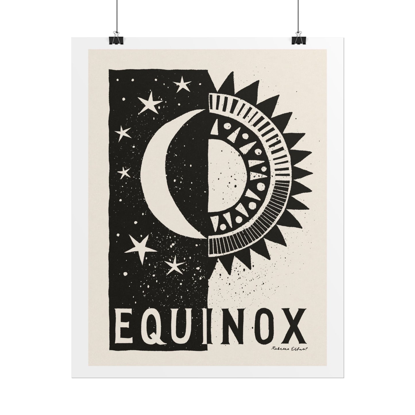 Equinox Sun and Moon Art Print