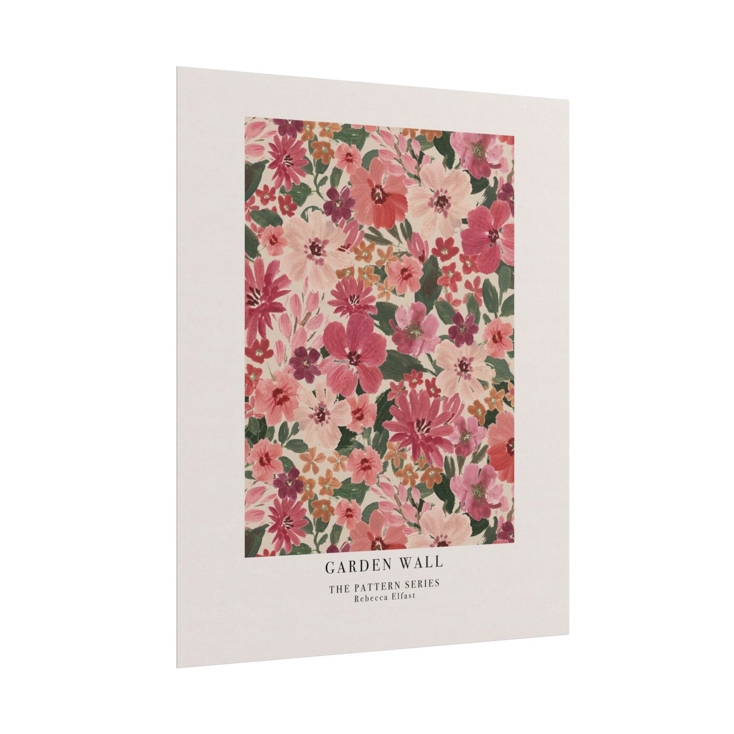 Garden Wall Pink - The Pattern Series - Art Print