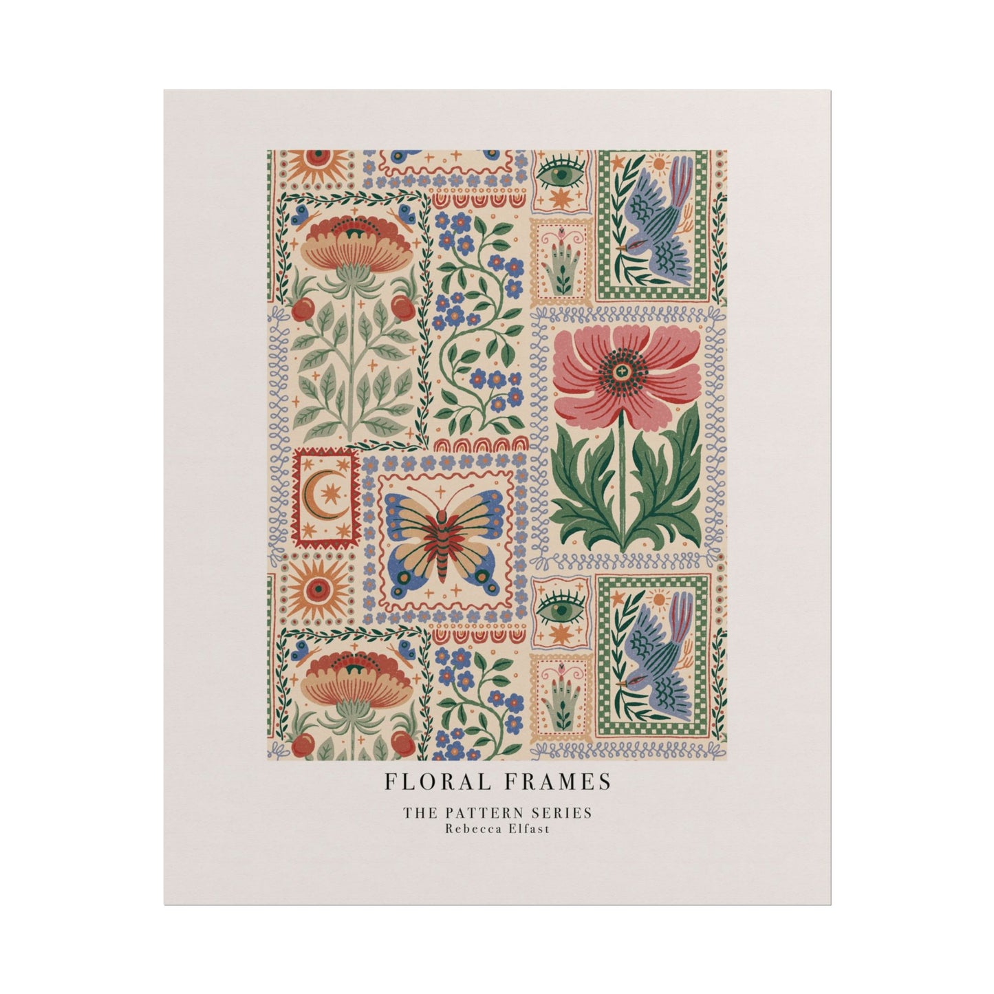 Floral Frames - The Pattern Series - Art Print