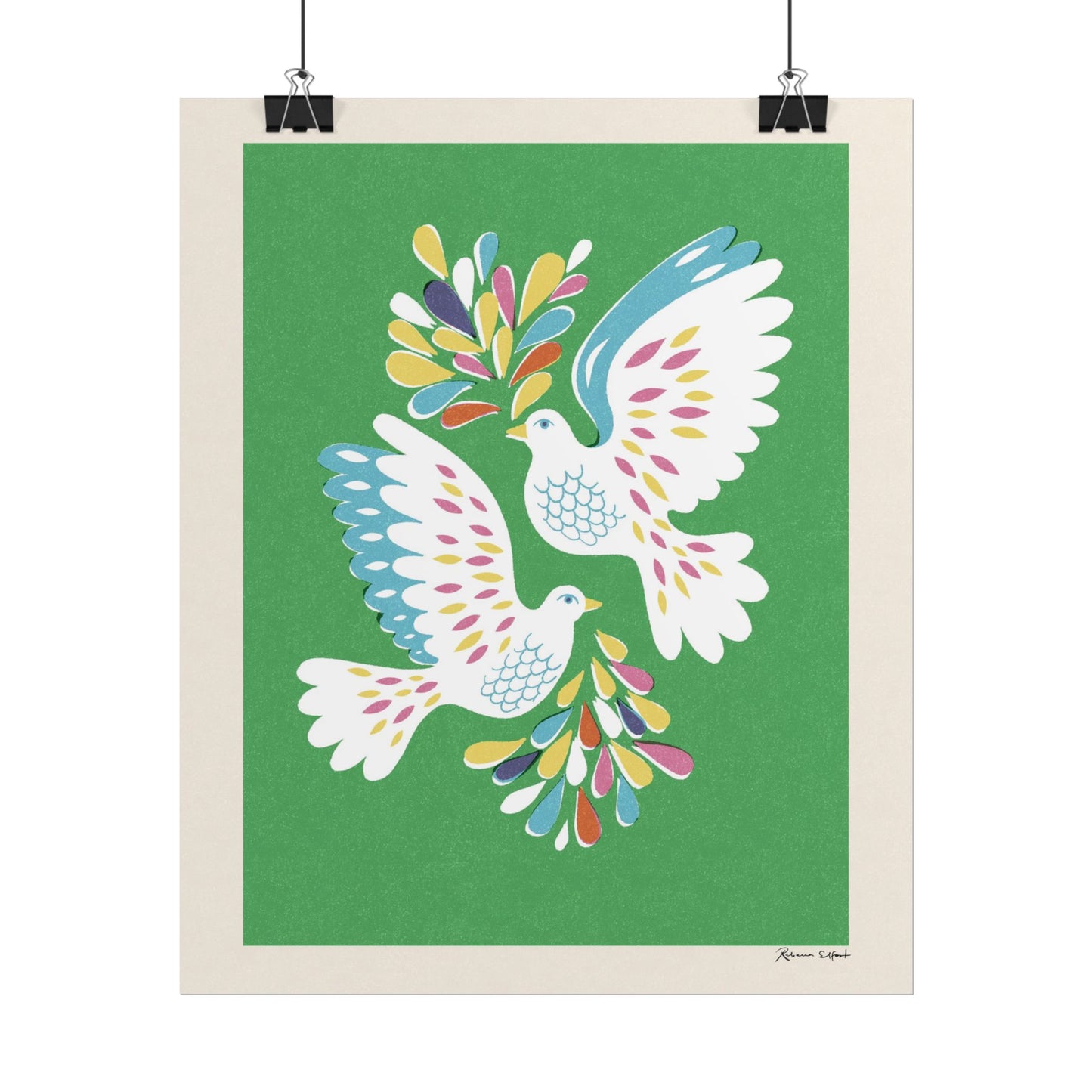 Peace Series: Love Birds Art Print