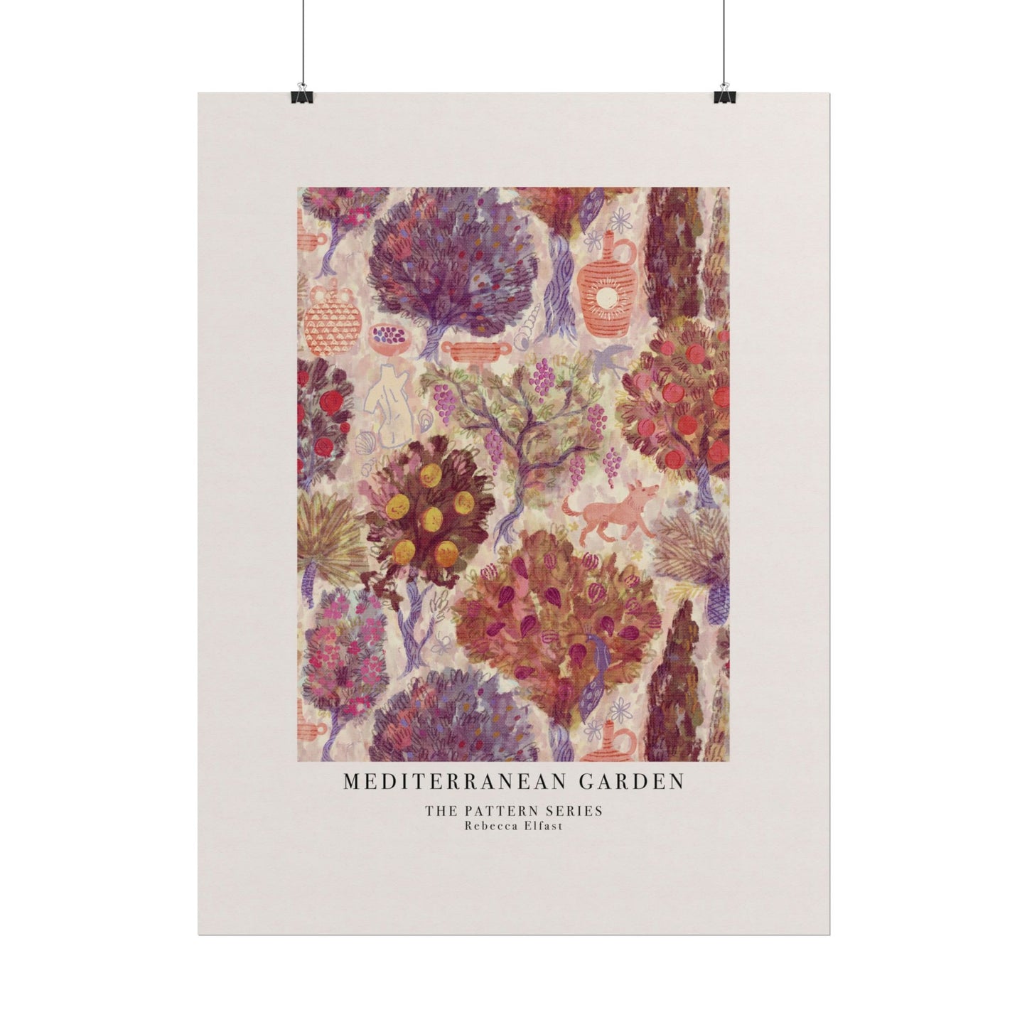Mediterranean Garden - The Pattern Series - Art Print