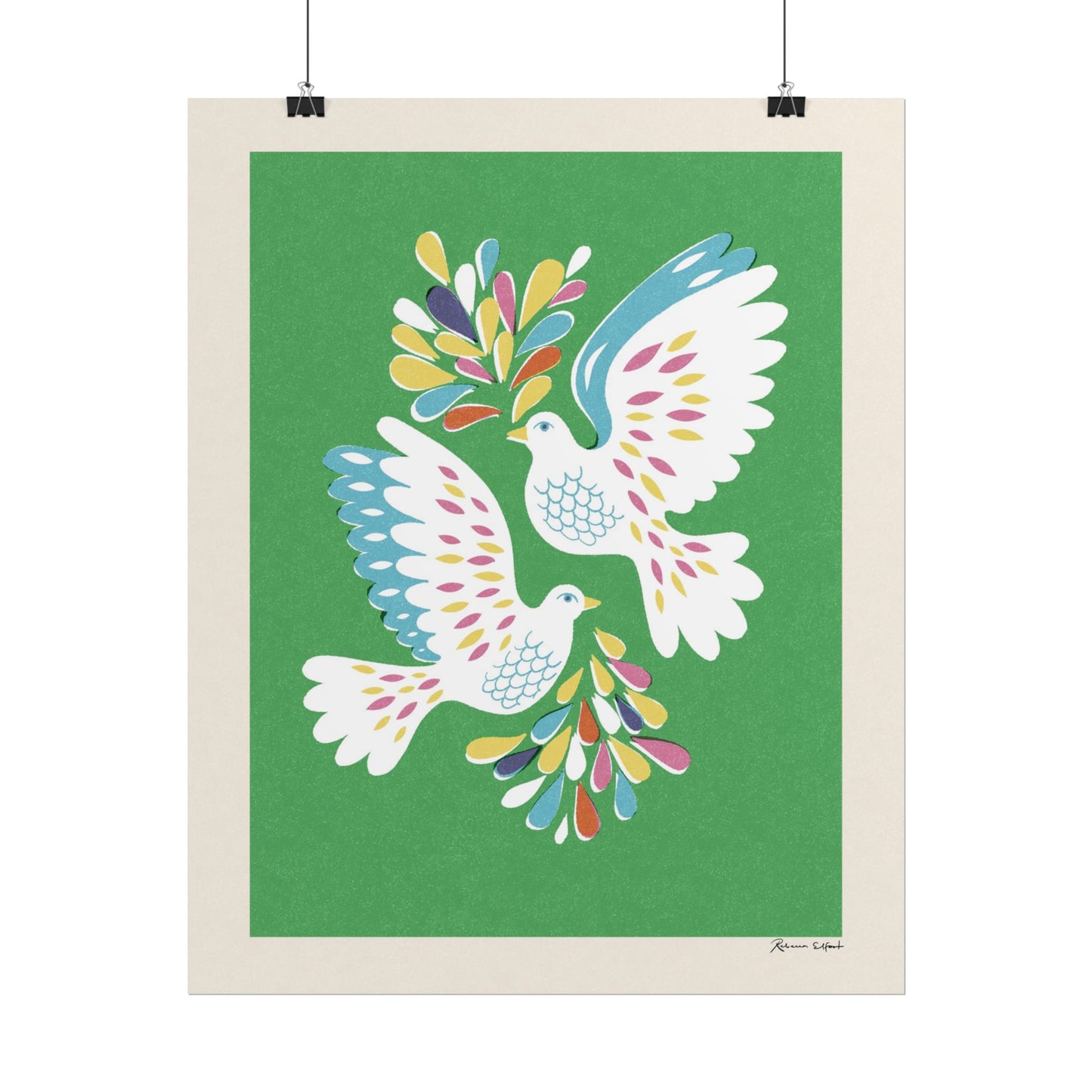 Peace Series: Love Birds Art Print