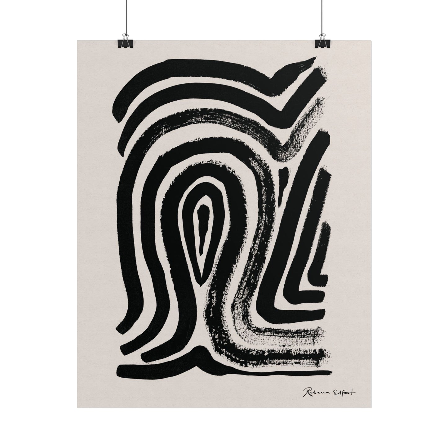 Abstract Ink Fingerprint 2 - Art Print