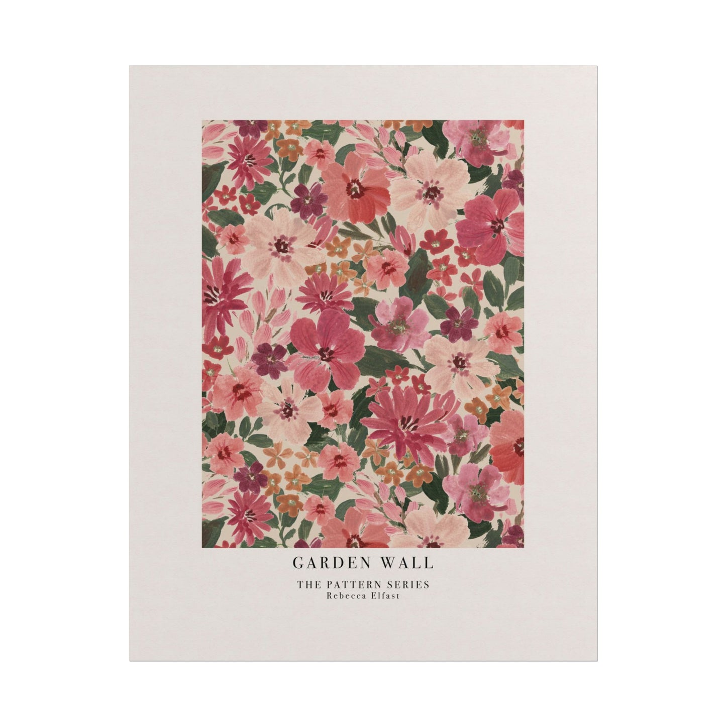 Garden Wall Pink - The Pattern Series - Art Print