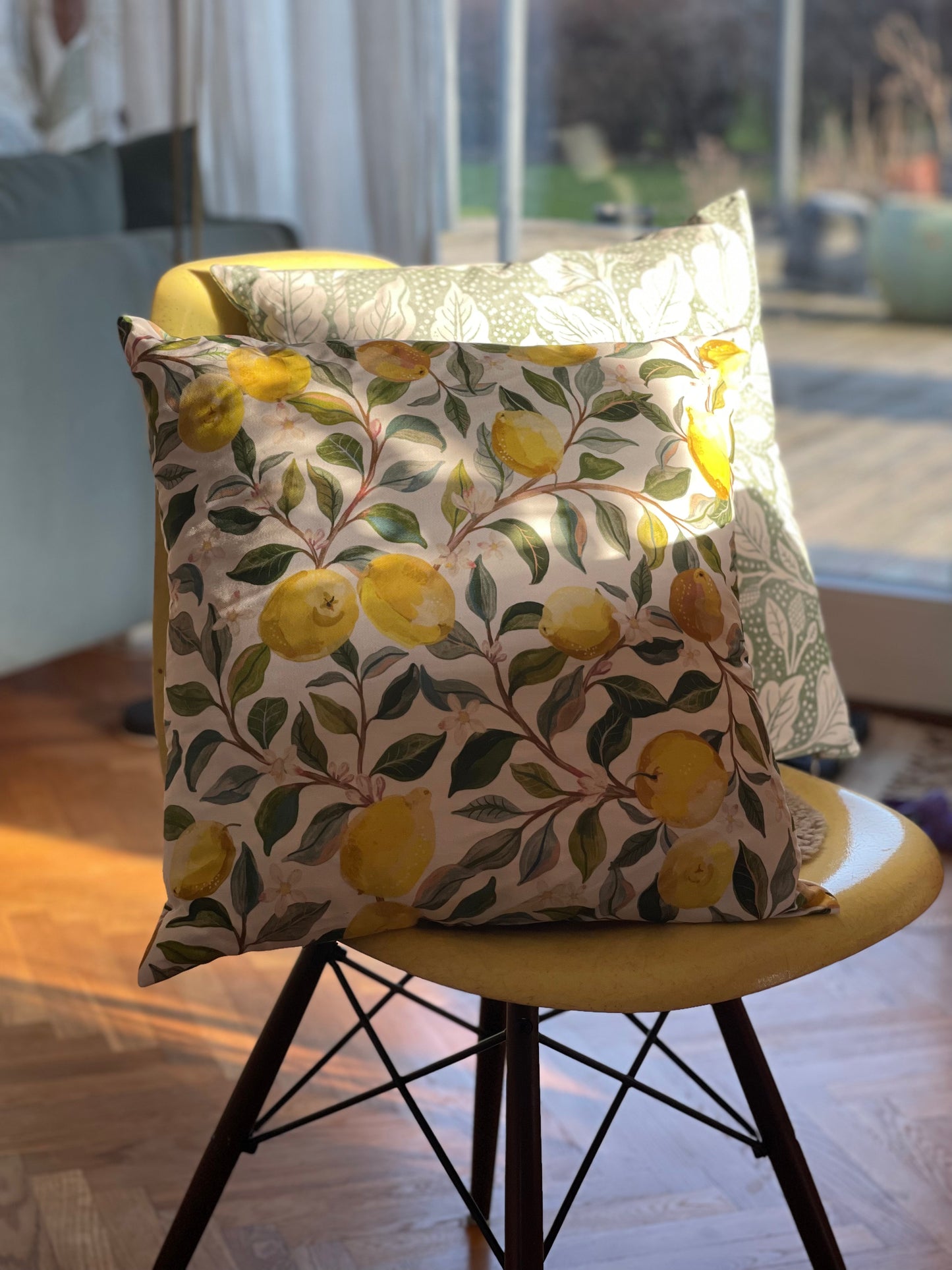 Luscious Lemons Botanical Cotton Cushion