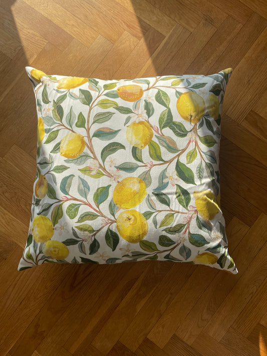 Luscious Lemons Botanical Cotton Cushion