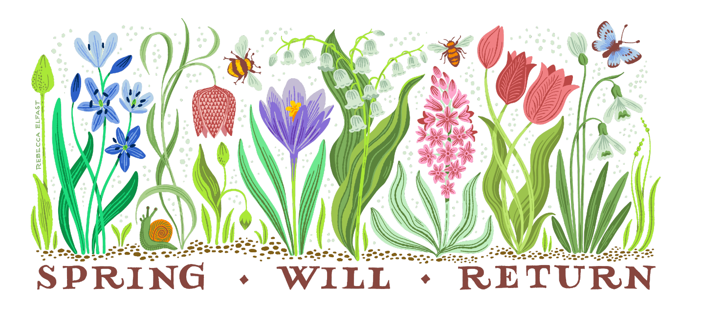 Spring Will Return Botanical Printed Ceramic Mug