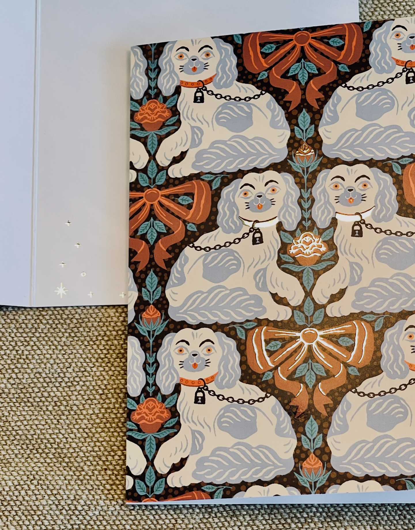 Kitsch Porcelain Dogs Pack of 10 Greeting Cards A6