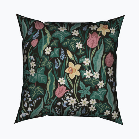 Scandinavian Spring Garden Cotton Cushion
