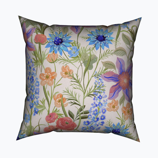 Ranunculus Garden Cotton Cushion