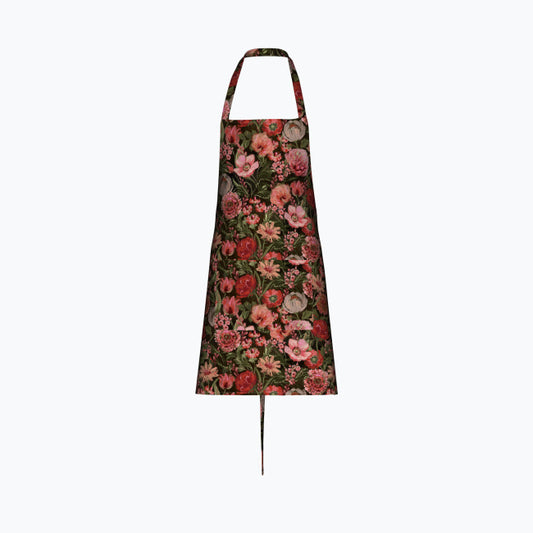 Vintage Garden Dark - Cotton Kitchen Apron
